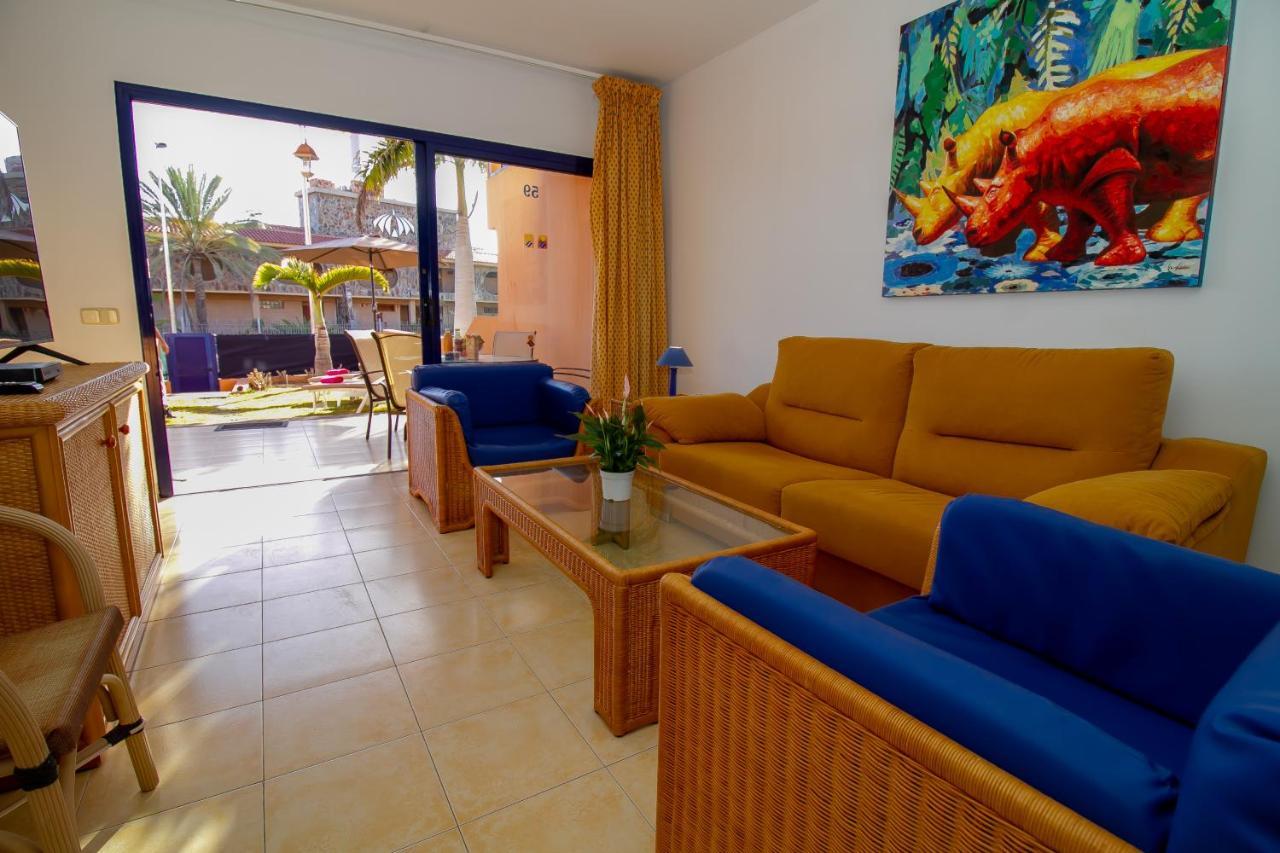 Duplex Meloneras With Free Wifi And Private Gardenヴィラ エクステリア 写真